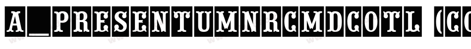 a_PresentumNrCmDcOtl (COPY 1)字体转换